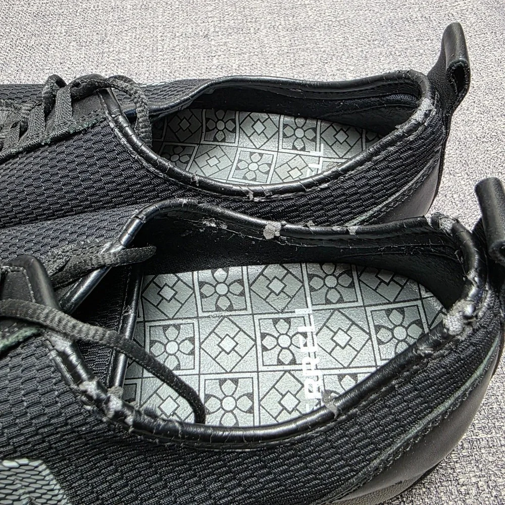 Womens 9 Merrell Samba Black Leather & Mesh Comfort Sneakers Shoes